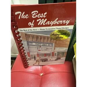 The Best‎ Of Mayberry Cookbook Hardcover Spiral Bound Autographed Copy Signed